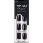 Kiss All Black Impress Color Press-on Manicure