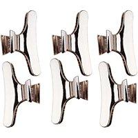 Kitsch Rose Gold Plastic Butterfly Clamps
