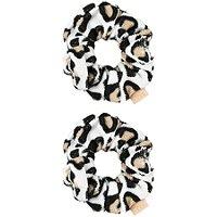 The Vintage Cosmetic Company Leopard Print Microfibre Hair Scrunchies