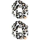 The Vintage Cosmetic Company Leopard Print Microfibre Hair Scrunchies