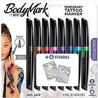 Bic Bodymark Temporary Tattoo Markers 8 Piece Collection