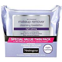 Neutrogena Night Calming Makeup Remover Cleansing Towelettes Twin Pack