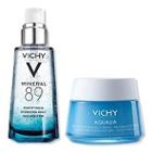 Vichy Intensive Hydration Kit With Hyaluronic Acid Face Serum & Moisturizer