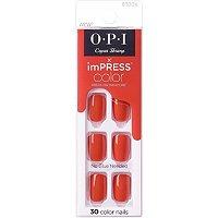Kiss Cajun Shrimp Impress Color X Opi Press-on Manicure