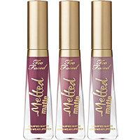 Too Faced Melted Matte Lipstick Trifecta