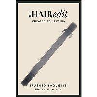 The Hair Edit Gunmetal Brushed Slim Barrette