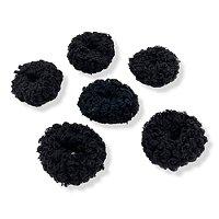 Kitsch Black Fluffy Ponies