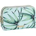 Tartan + Twine Tropical Leaves Duo Zip Beauty Clutch