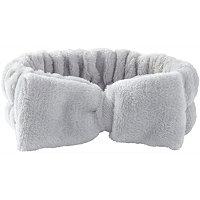 Riviera Plush Bow Headwrap-grey