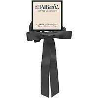The Hair Edit Black Satin Ribbon Scrunchie
