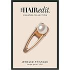The Hair Edit Jeweled Triangle Large Pearl Clip