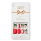 Kiss My Santa Claus Special Design Holiday Fake Nails