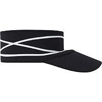 Scunci Black With White Stripes Visor