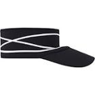 Scunci Black With White Stripes Visor