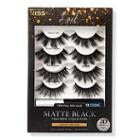 Kiss Lash Couture Matte Black Faux Mink False Eyelashes Holiday Collection - Multipack 02