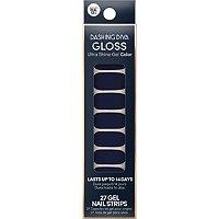 Dashing Diva Midnight Blue Gloss Ultra Shine Gel Strips