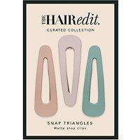 The Hair Edit Matte Snap Triangles Clips