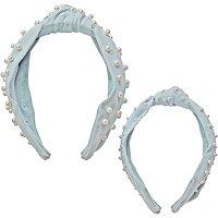 Riviera Mama & Mini Pearl Canvas Headband