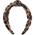 Riviera Burnout Leopard Knot Headband