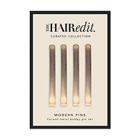 The Hair Edit Soft Gold Modern Hair Pins