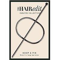 The Hair Edit Gunmetal Hoop & Pin Barrette