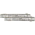 Elle Black & Clear Stone Barrettes
