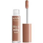 Nyx Professional Makeup This Is Milky Gloss Lip Gloss - Cookies & Milk (cool Beige Nude)