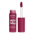 Nyx Professional Makeup Smooth Whip Blurring Matte Lip Cream - Fuzzy Slippers (warm Plum)