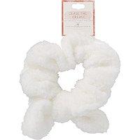 Riviera Fleece Bow Scrunchie