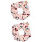 The Vintage Cosmetic Company Cherry Print Microfibre Hair Scrunchies