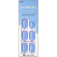 Kiss Baby Why So Blue Impress Color Press-on Manicure