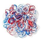 Scunci Red , White & Blue Polybands With Box