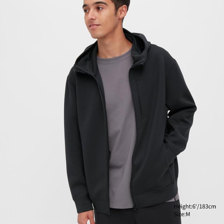 Uniqlo Stretch Dry Sweat Long-sleeve Full-zip Hoodie