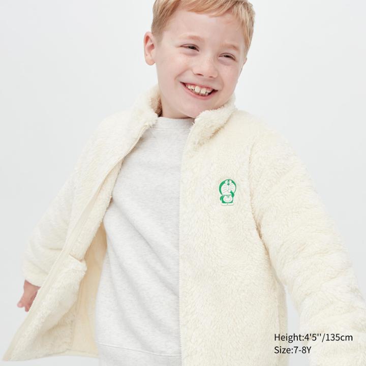 Uniqlo Doraemon Sustainability Mode Fluffy Yarn Fleece Full-zip Jacket