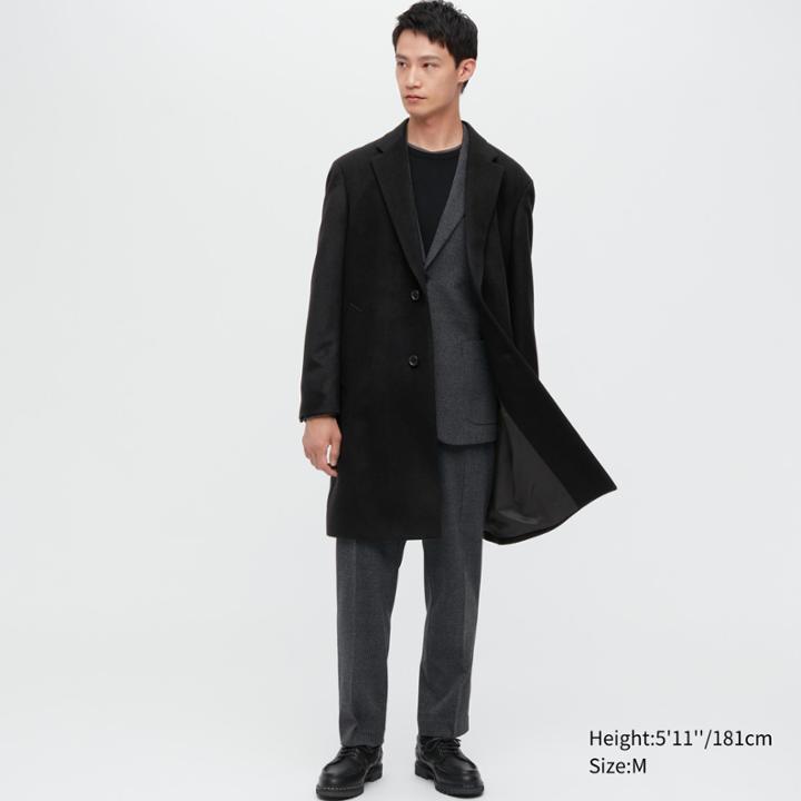 Uniqlo Wool Cashmere Chesterfield Coat