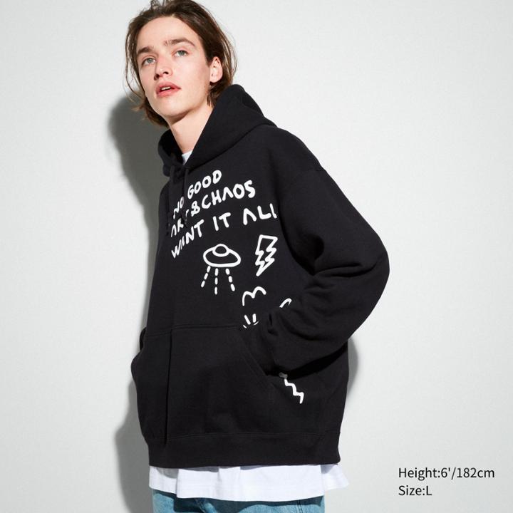 Uniqlo The Message Long-sleeve Sweat Hoodie (trevor Andrew)