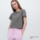 Uniqlo Slub Jersey Cropped Short-sleeve T-shirt