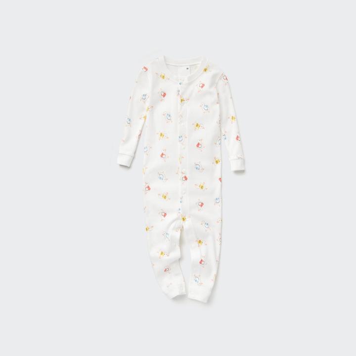 Uniqlo Joy Of Print Long-sleeve One-piece Outfit (duck)