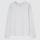 Uniqlo Smooth Stretch Cotton Crew Neck Long-sleeve T-shirt