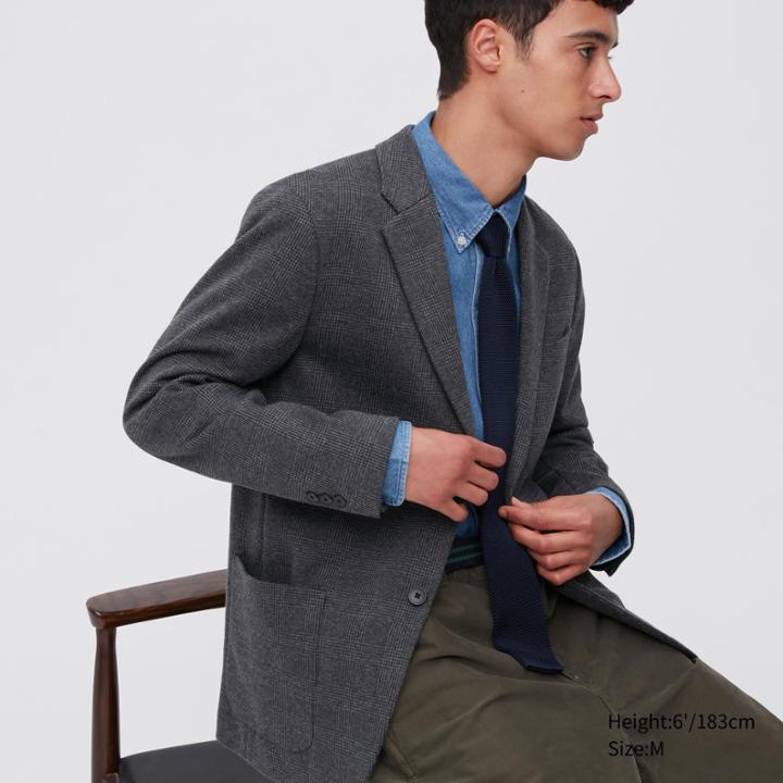 Uniqlo Comfort Jacket (glen Plaid)