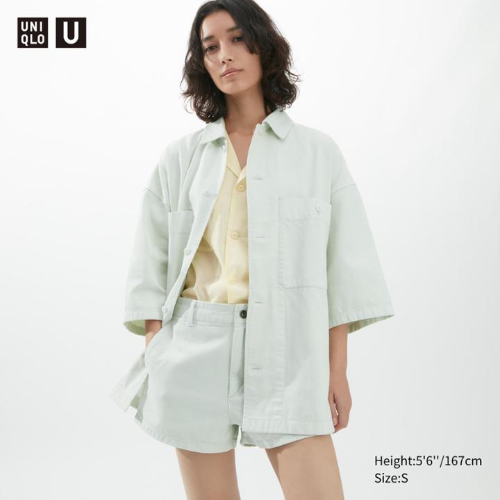 Uniqlo U Oversized Work Short-sleeve Shirt