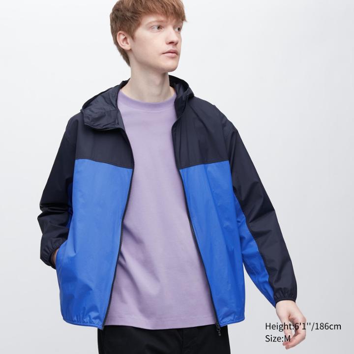 Uniqlo Pocketable Uv Protection 3d Cut Parka (color Block)