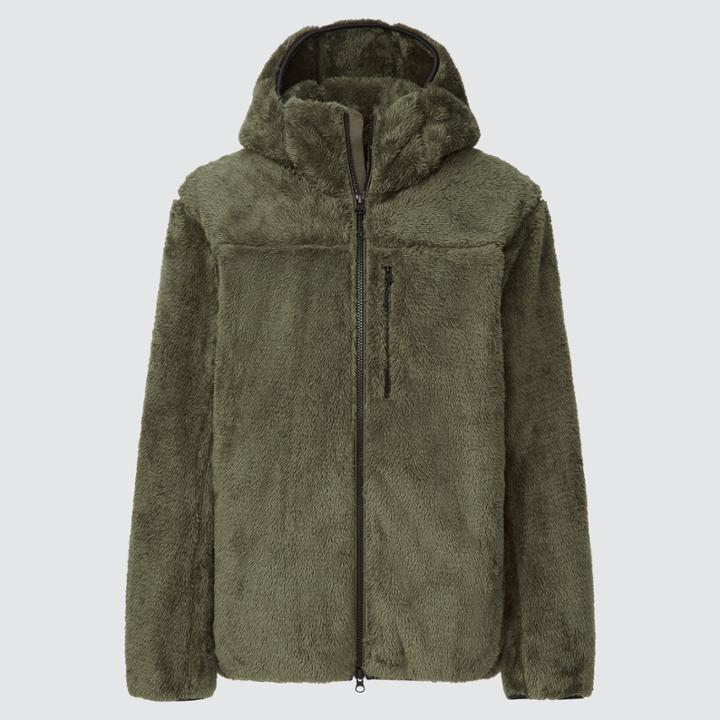 Uniqlo Windproof Fluffy Yarn Fleece Full-zip Hoodie