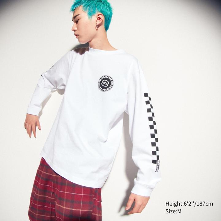 Uniqlo Hypebeast Community Center Long-sleeve Ut (long-sleeve Graphic T-shirt) (peaches)