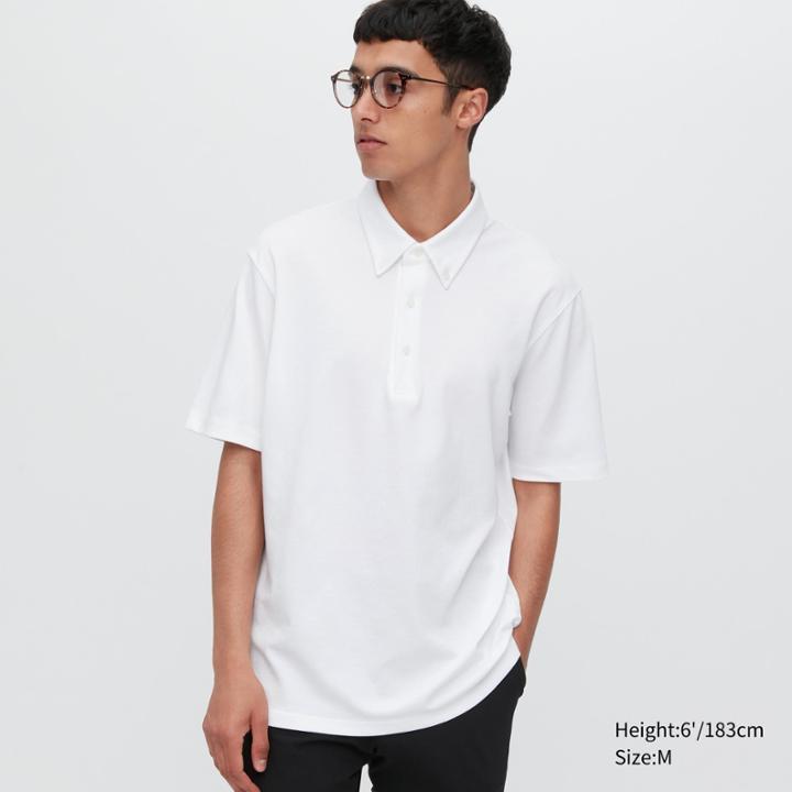 Uniqlo Airism Pique Short-sleeve Polo Shirt