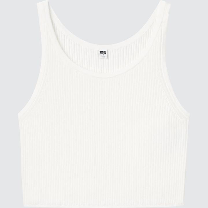 Uniqlo Ribbed Sleeveless Cropped Top