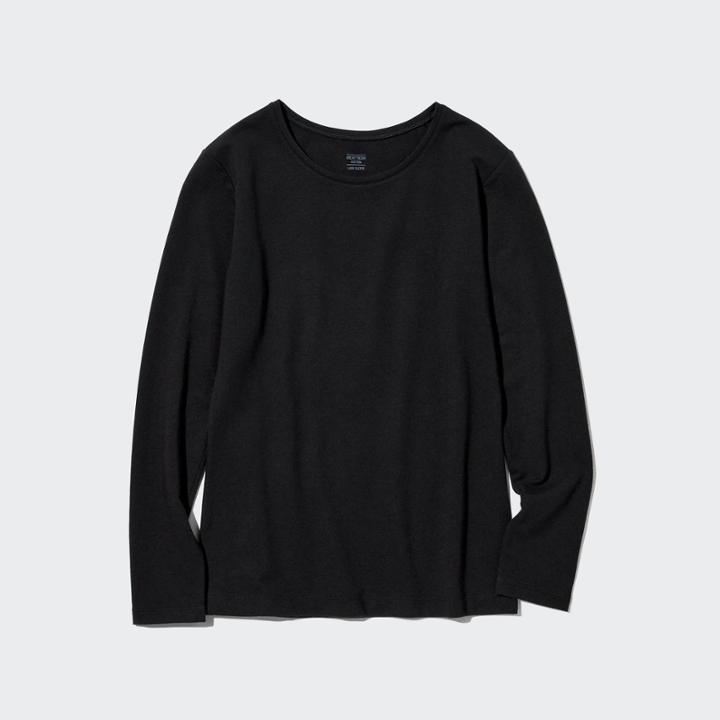 Uniqlo Heattech Cotton Crew Neck Long-sleeve T-shirt (extra Warm)
