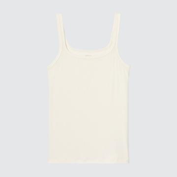 Uniqlo Airism Ribbed Sleeveless Top (silk Blend)