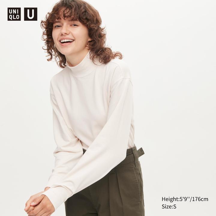 Uniqlo U Heattech Cotton Turtleneck Long-sleeve T-shirt