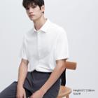 Uniqlo Airism Full Open Short-sleeve Polo Shirt